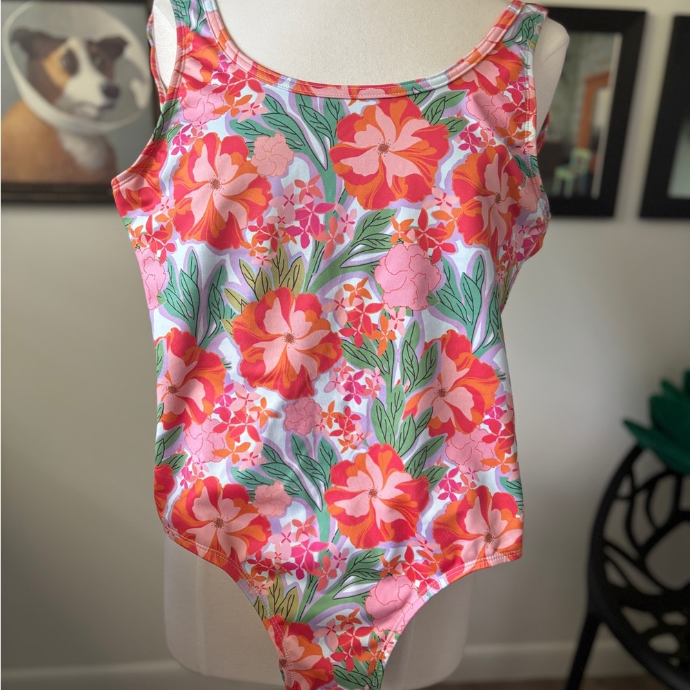 Imagine Perry, One Piece Swimsuit, Size Medium, Floral